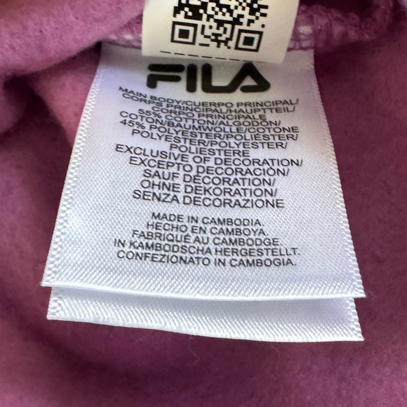 FILA Mulberry Hoodie Sz M - Picture 14 of 15
